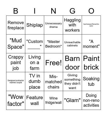 DIY BINGO Card