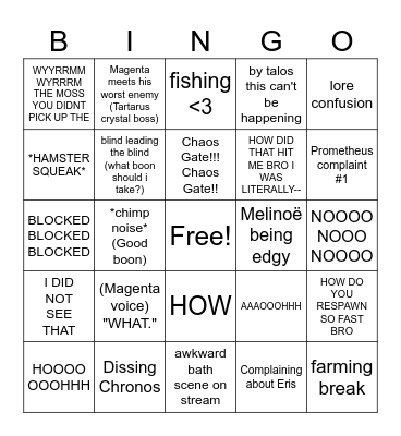 playing Hades(2) in vc bingo Card