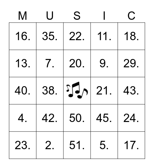 ELVIS BEATLES WILLIE Bingo Card