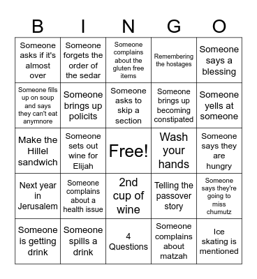 Sedar Bingo! Bingo Card