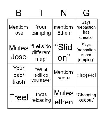 Max Bingo Card