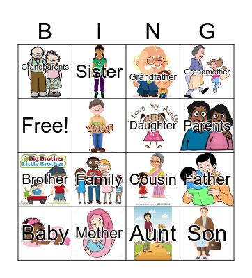 FAMILY Bingo Card