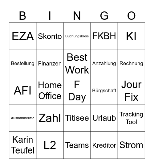 NaseBär Bingo Card