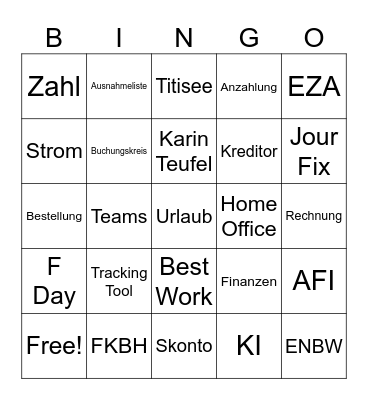 who knows Bingo Card