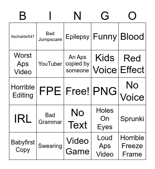 Reacting To Fake Anti Piracy Screens Bingo Card