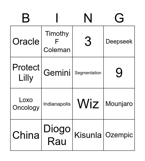 Trivia Bingo Card