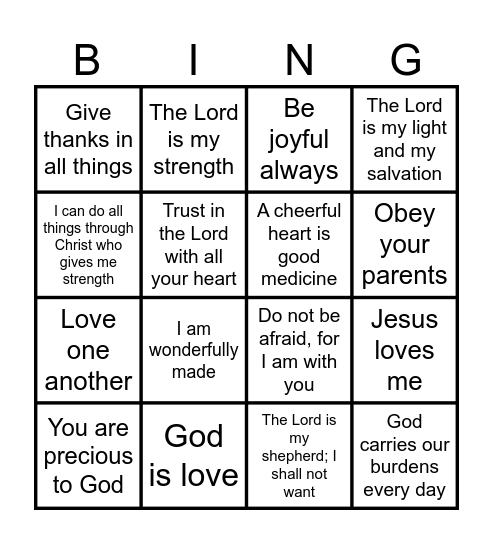 4/13 Bingo Card