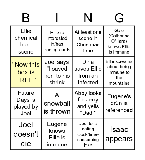Long Title of Us S2E1 2025-04-13 Test Bingo Card