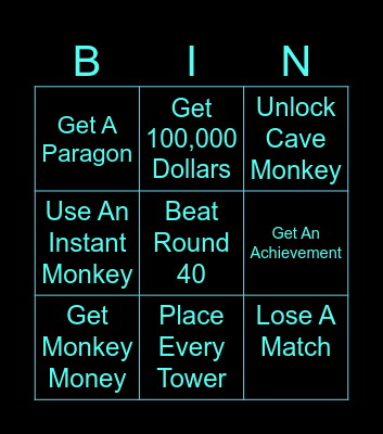 BTD6 Bingo Card