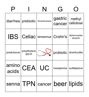 Pharmingo! Bingo Card
