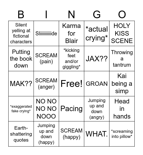 Fearless Bingo Card