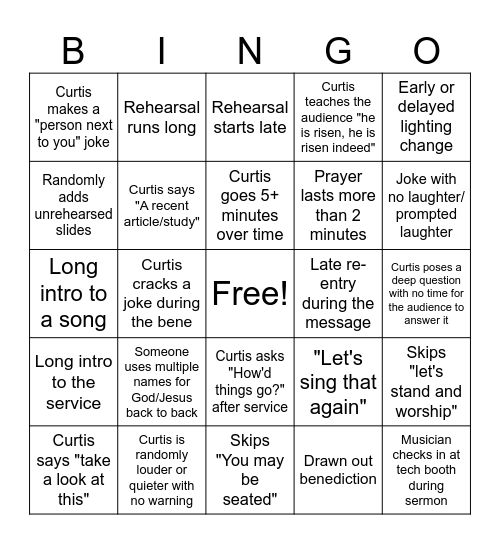 Resonate Tech Easter Bingo Card