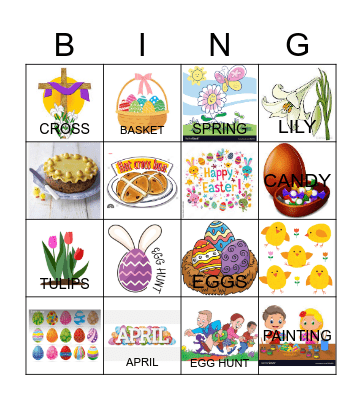 Easter BINGO Card