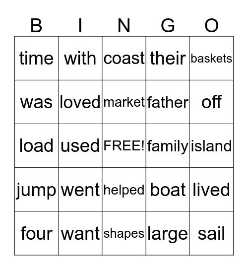 1st Grade Spring Bingo Card