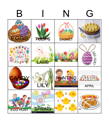 Easter BINGO Card