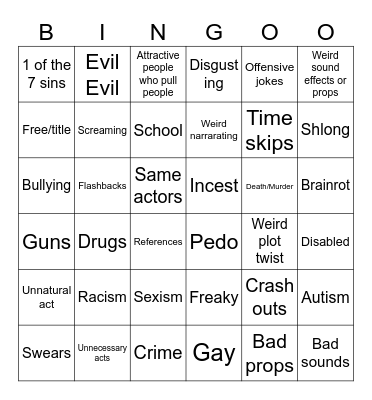 TUntitled Bingo Card