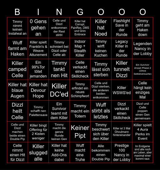 PIP TO RANK 1 Bingo Card