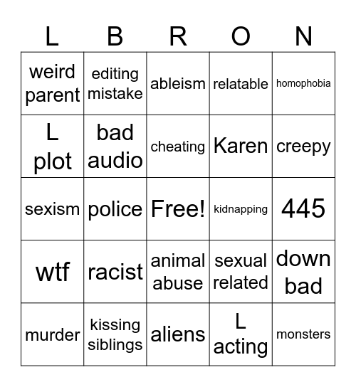 tomorrows teachings Bingo Card