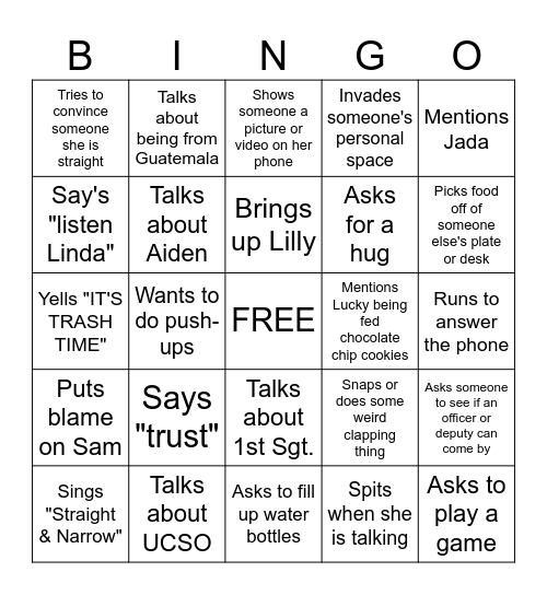 RILEY BINGO Card