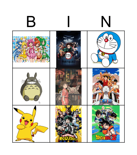 Have you ever watched this anime? Bingo Card