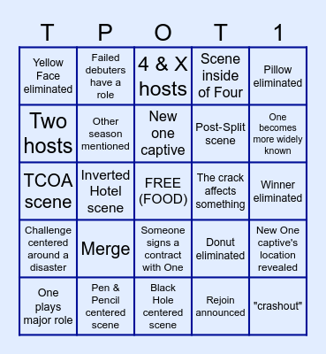 TPOT 17 BINGO Card