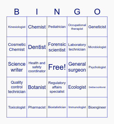 Stem Cell Talks Career Bingo! Bingo Card