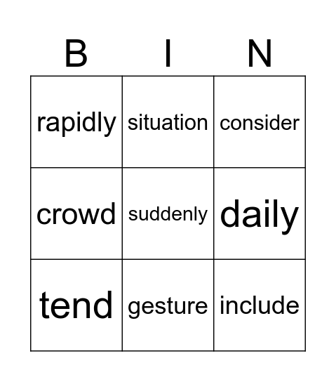 You Bingo, I Bingo Card