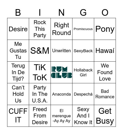 ronde 2 Bingo Card
