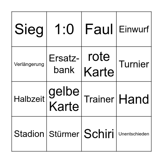 Henri´s Geburtstags-Bingo Card