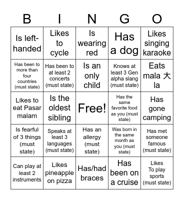 Icebreaker Bingo: Find Someone Who Bingo Card