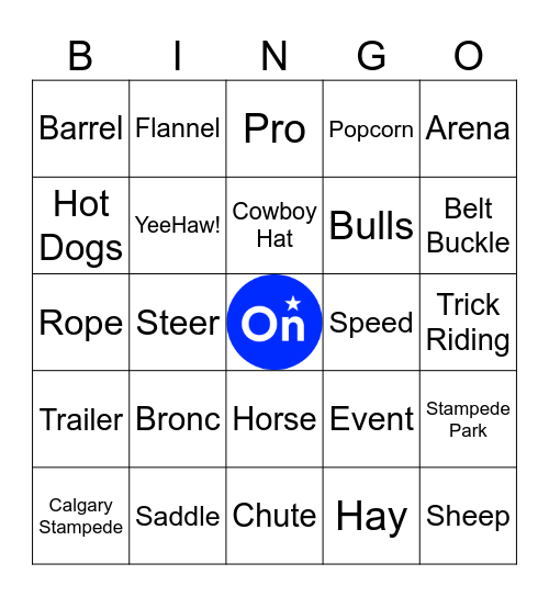 STAMPEDE BINGO Card