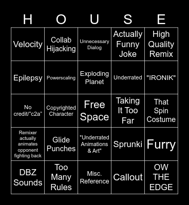 Childrenders/FCC Bingo Card