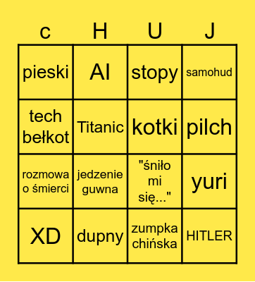 Ziomki poziomki 2137 Bingo Card
