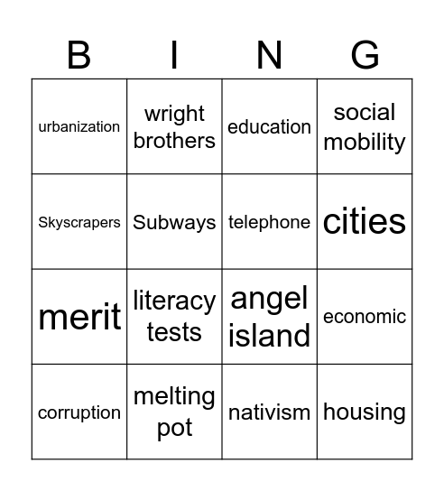 Jawke Bingo Card