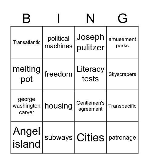 module 13 bijngo Bingo Card