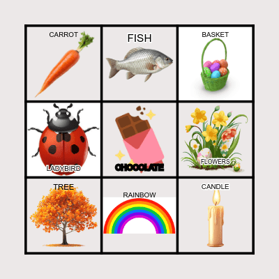 EASTER BINGO! Bingo Card