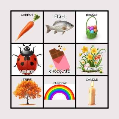 EASTER BINGO! Bingo Card