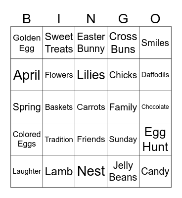 Virtual Easter Bingo 2025 Bingo Card