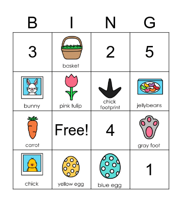 EASTER BINGO Card