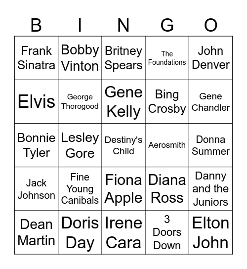 Time Warp 1 2024 Bingo Card