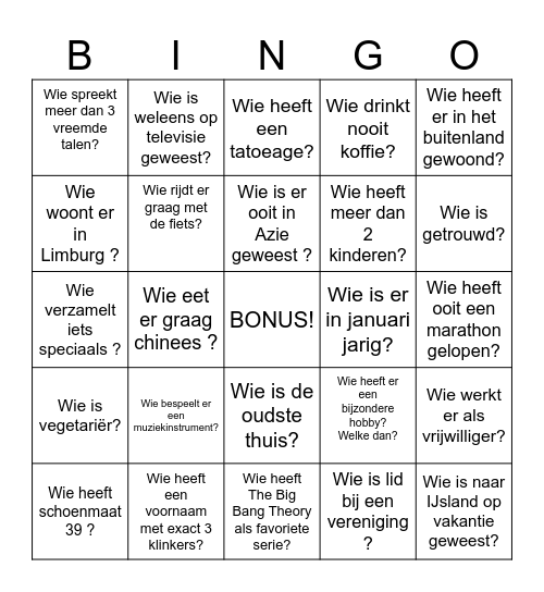 Leer-je-collega's-kennen-BINGO Card