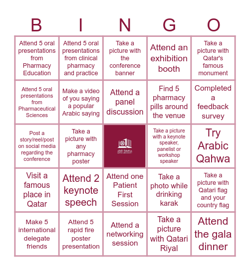 PharmESP BINGO Card