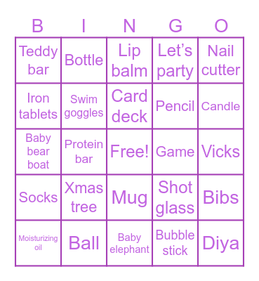 Bingo & Hunt Bingo Card