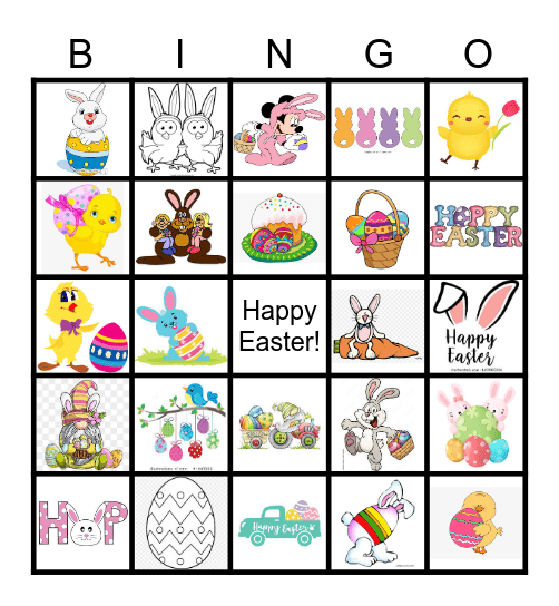 Spring Holiday Bingo Card