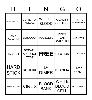 BMC LAB WEEK BINGO Card