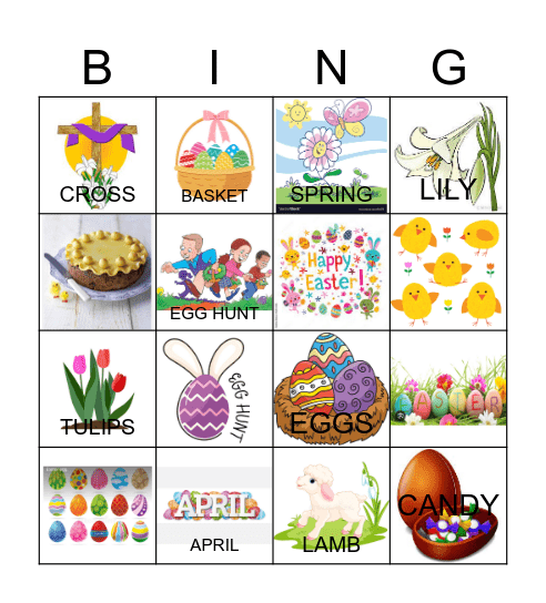 Easter BINGO Card