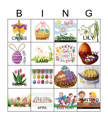 Easter BINGO Card