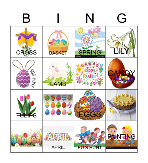Easter BINGO Card