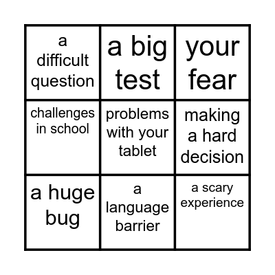 Have you faced... Bingo Card