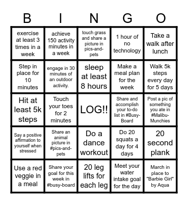 BARBIE WORLD W2 Bingo Card